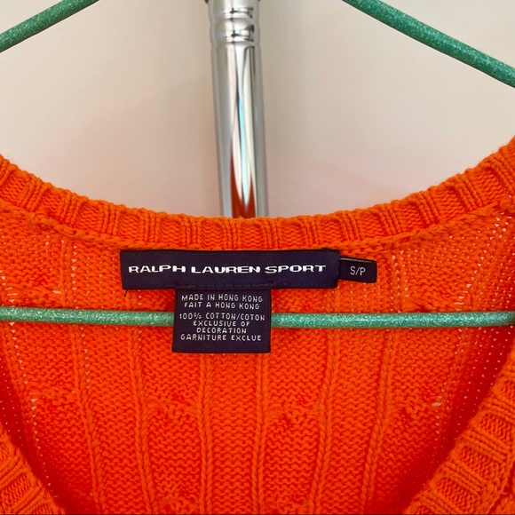 Ralph Lauren Sport - Orange Sweater (S/P) - Picture 2 of 3